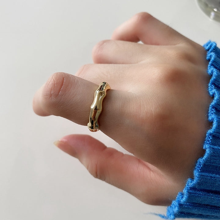 MIKI | טבעת נשים עדינה בציפוי זהב